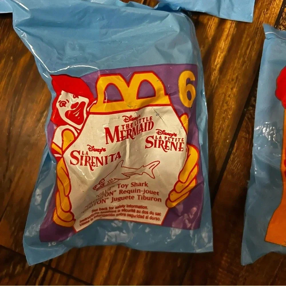 NWT New in Pkg Sealed 1996 McDonalds The Little Mermaid‎ Happy Meal Bathtub Toys